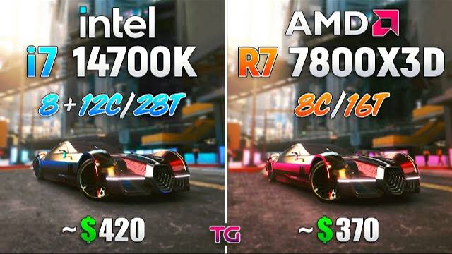 Core i7 14700K vs Ryzen 7 7800X3D - Test in 10 Games смотреть онлайн