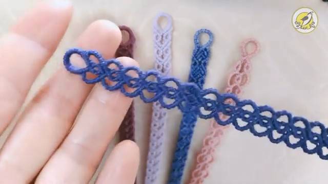 Macrame By Afeng： 8股绳编法（1）｜ Macrame Bracelet ｜手链｜编绳｜Easy 简单易学