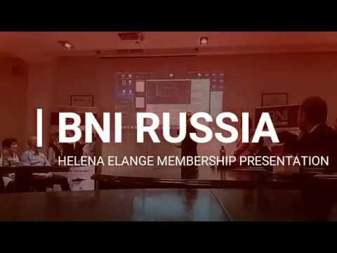 Helena Elange BNI Russia presentation смотреть онлайн