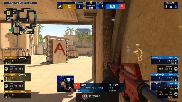 Faze Clan vs Team Spirit - IEM Katowice 2024 - Grand Final | CS2 смотреть онлайн