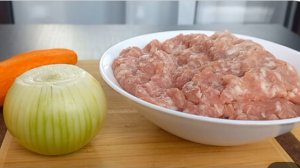 Беру Фарш, морковь и луковицу! Вкусный, быстрый Ужин для всей семьи! Нежные сочные тефтели в духовке