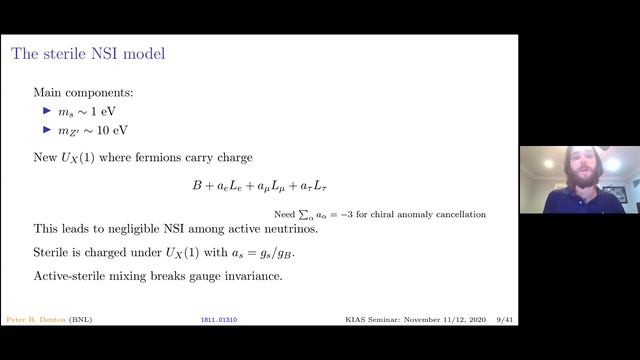 3+1+NSI and CP Violation (Dr. Peter Denton) смотреть онлайн