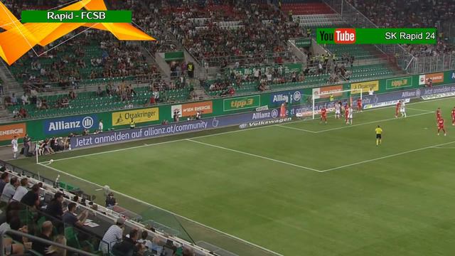 SK Rapid Wien - Steaua Bukarest (FCSB) 3:1; die Highlights | HD | Euro League Playoff смотреть онлайн