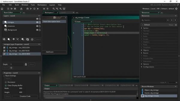 Game Maker Tutorial - Hotline Miami PT_BR Aula 04 - Inimigos