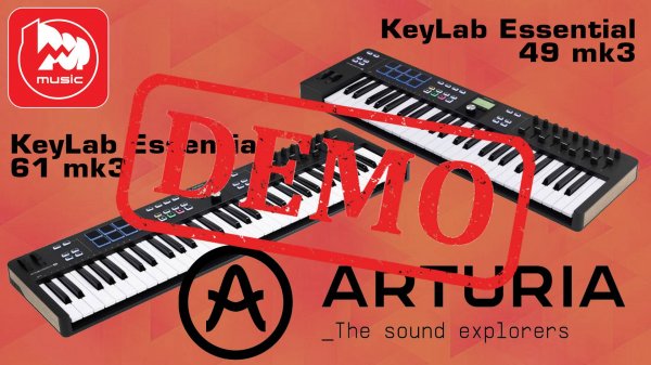 ARTURIA KeyLab Essential 49 mk3 и 61 mk3 - демонстрация звучания