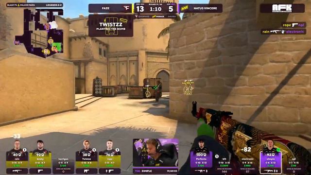 FaZe vs NaVi - Paris Major 🔥 BLAST.tv ✔️ Bo3 | CSGO смотреть онлайн