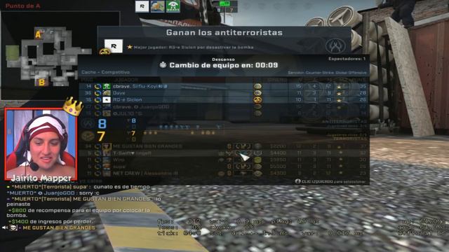 RISAS, BANEOS Y UNA PARTIDAZA !! - Cache - CS:GO Matchmaking #15 смотреть онлайн