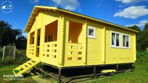 Отзыв Заказчика о компании "Садовые Домики.Ру", на видео деревянный дом "Дача" 6х6