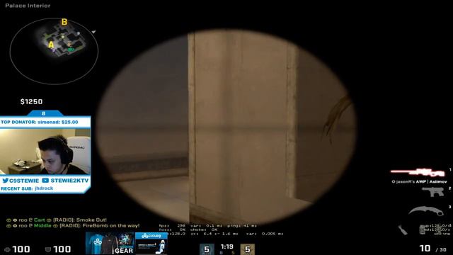 CS:GO Stewie2k plays ESEA FT ShahZam,JasonR,Sick,Relyks 20160702 смотреть онлайн