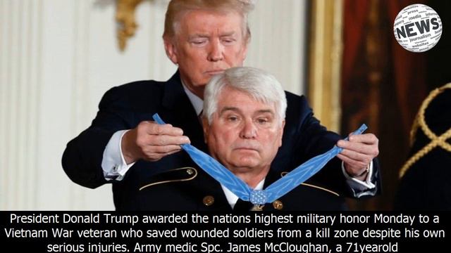 Trump presents medal of honor to vietnam war hero смотреть онлайн
