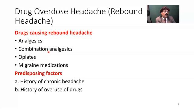 Drug Overdose Headache (Rebound Headache) смотреть онлайн