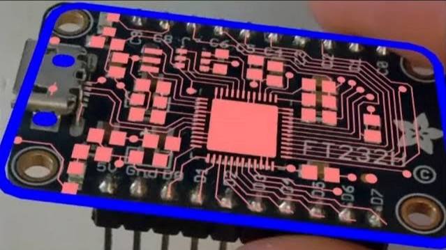 Augmented reality shows PCB Layout info on Real Board смотреть онлайн