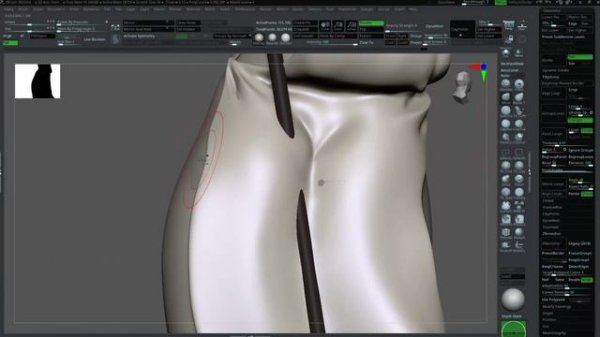 17. Fabric Sculpting- Back Side Clothing