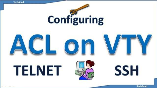 Configuring an IPv4 ACL on VTY (Telnet or SSH) Lines смотреть онлайн