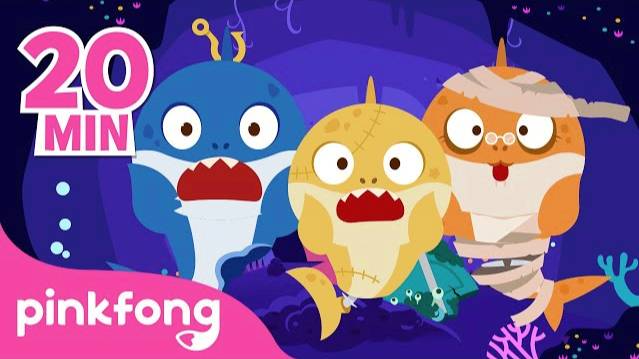 Zombie Sharks Doo Doo Doo! | Halloween Songs | +Compilation | Pinkfong Songs for Children смотреть онлайн