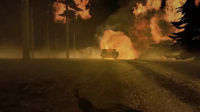 Arma 2 burning forest, flames, smoke, @JTD смотреть онлайн