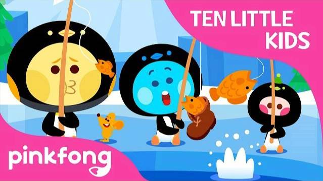 Ten Little Penguin Kids | Ten Little Kids Songs | Pinkfong Songs For Children
