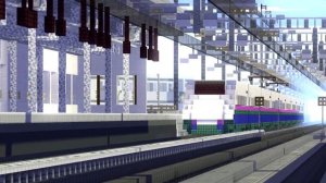 マイクラ新幹線 Minecraft Shinkansen Train Animation Utsunomiya