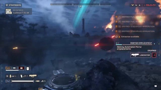 Fighting Robot Scum on HellDivers 2 смотреть онлайн