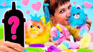 Маша Капуки Кануки нашла новые игрушки! Пушистики играют в салон красоты - Видео для детей
