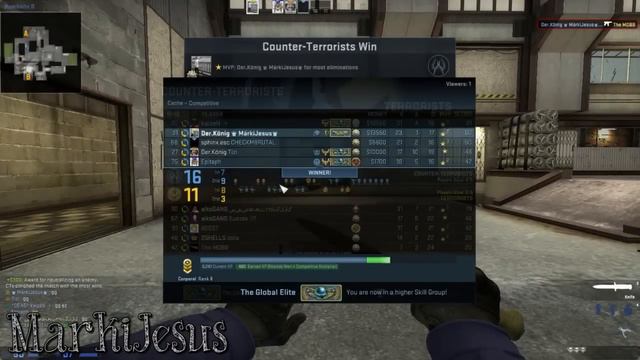 CS:GO - Ranking up to Global Elite! смотреть онлайн