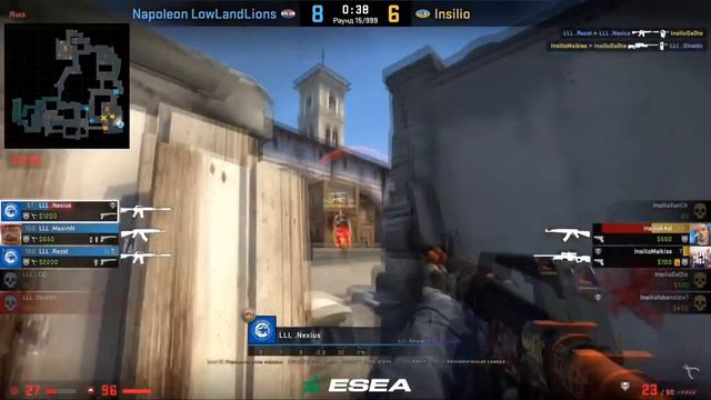 Insilio vs LowLandLions! Первая игра без RachelR на Mirage смотреть онлайн