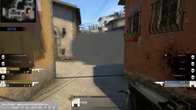 CS GO mag 7 тащит - Эко раунд - 1 vs 4 смотреть онлайн