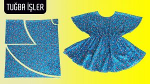 Очень простое выкраивание и пошив блузки-бабочки (100% выгодный проект) | Tuğba İşler