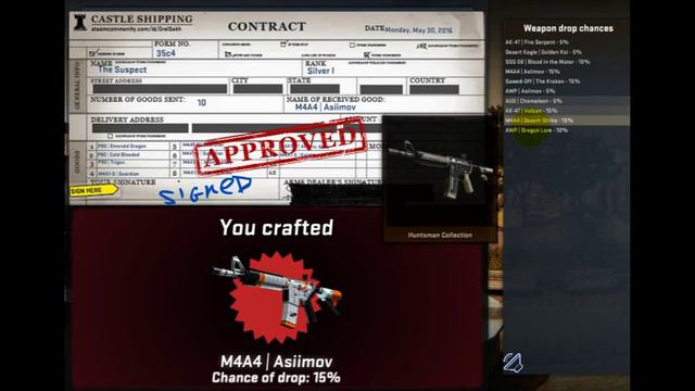 Крафт М4А4 AZIIMOV!!!! - CS:GO смотреть онлайн
