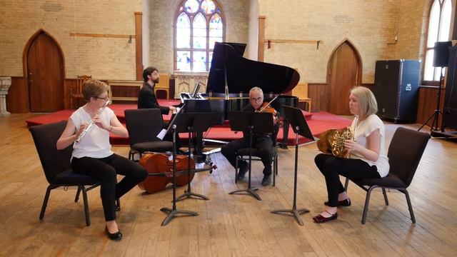 USMAS Adult Chamber Ensemble performs Quartet in F major, Allegro by F. Devienne смотреть онлайн