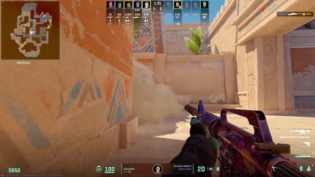 CS2 POV | Cloud9【electroNic】(26-12) Vs G2 (Anubis) | PGL CS2 Major Copenhagen 2024 #cs2 #demo