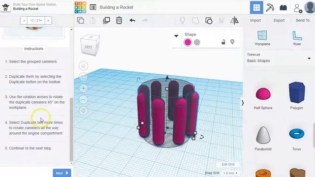 Part 1 Build 3D Space Station in TinkerCad смотреть онлайн