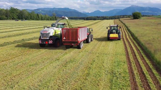 Bircher Lohnunternehmen/1. Schnitt Gras/Maissaat/2020/Jaguar/Fendt/Valtra/Landwirtschaft/Harvest/4K смотреть онлайн