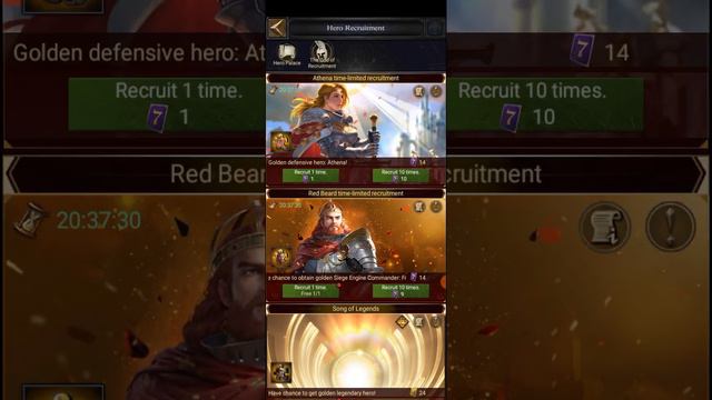Clash of kings. Essence of Destiny and upgrade hero athena. смотреть онлайн