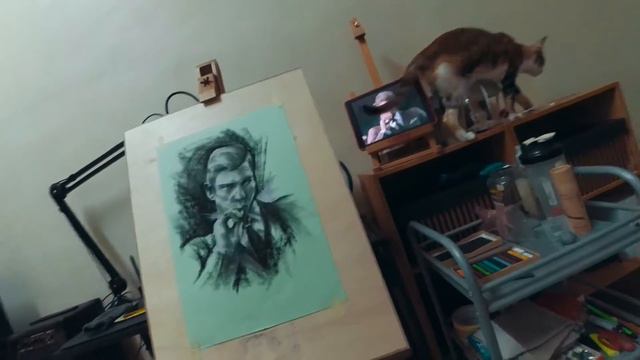 CHARCOAL & SOFT PASTEL | PORTRAIT | MAFIA 3 | JOHN DONOVAN смотреть онлайн