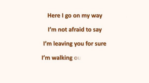 Bonnie Bianco. No tears anymore. Karaoke (lyrics)