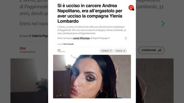 Ylenia Lombardo Andrea Napolitano lui suicida in carcere Poggioreale (cosa succede nei social?) смотреть онлайн