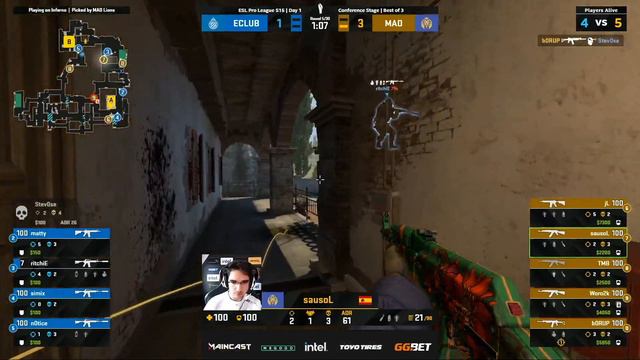 MAD Lions vs EC Brugge | Highlights | ESL Pro League Conference Season 15 смотреть онлайн