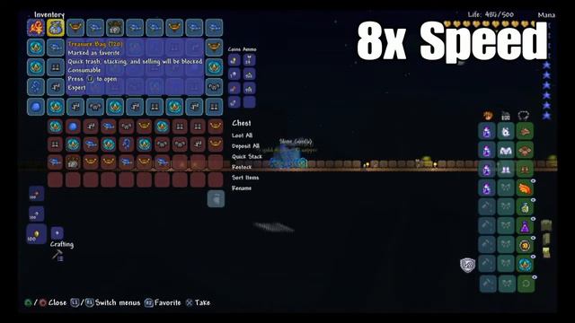 LOOT FROM 999 KING SLIME TREASURE BAGS!!! (Terraria PS4) смотреть онлайн