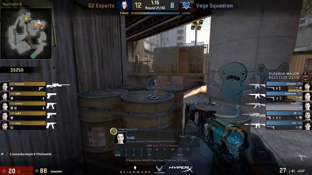 ELEAGUE Boston 2018 CS:GO | Prelim Winners Group Match 1 | Vega Squadron vs G2 Esports смотреть онлайн