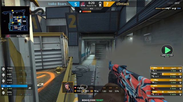 (RU) Izako Boars vs c0ntact | LOOT.BET/CS Season 8 | map 1 | by @Sheyl311 & @Mr_Zais смотреть онлайн