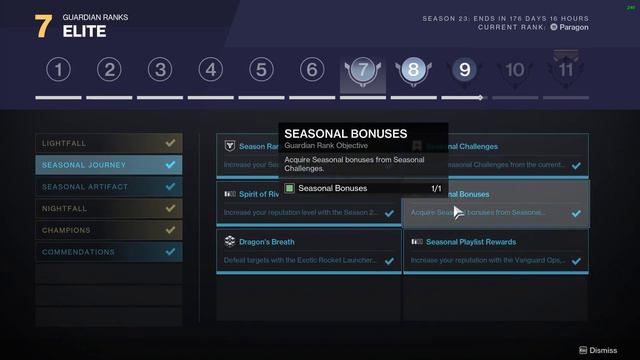 Destiny 2 Season of the Wish - Guardian Ranks - Rank 7 requirements - Season 23 смотреть онлайн