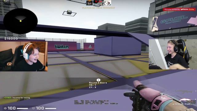 MONESY ИГРАЕТ АИМКУ ПРОТИВ EXILE! MONESY 1 VS 1 НА BLAST Stand-Off! CSGO