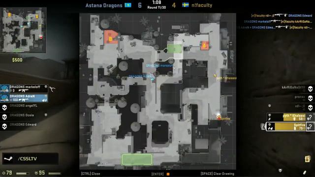 StarSeries VII Astana Dragons vs n!faculty @ dust2 смотреть онлайн