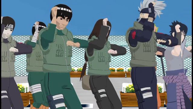 Dope[MMD Naruto] Naruto*Sai*Guy*Kakashi*Sasuke*Neji*Rock Lee смотреть онлайн