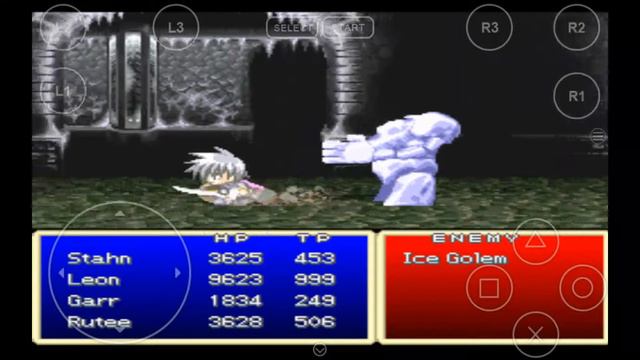 TALES OF DESTINY PS1-Leon kills the Ice Golem with his Super Skill, Demon Attack! смотреть онлайн
