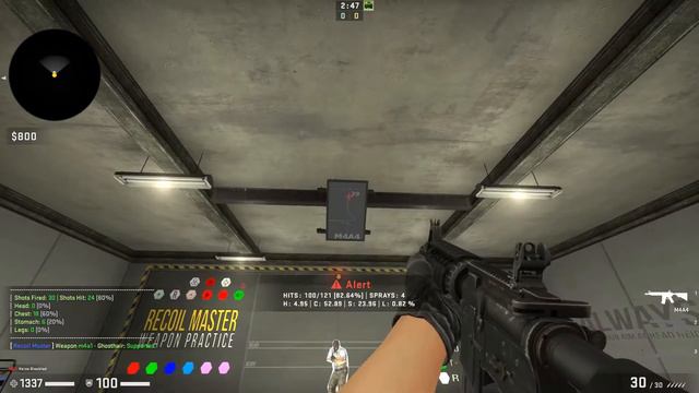 How to control the spray of AK-47 and M4A4 in CS:GO!!! смотреть онлайн