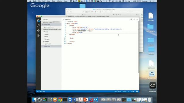 COMP397 - F2015 - Lesson 1 - Part 1 смотреть онлайн