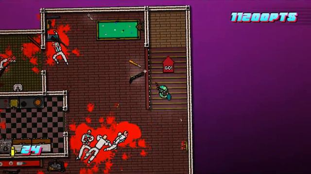 Hotline Miami 2 플레이 - 17th Scene : First Blood смотреть онлайн