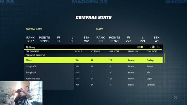 Madden NFL 23 : Proof my Recent Video against the Cowboys was VS the 309th Ranked Player! смотреть онлайн